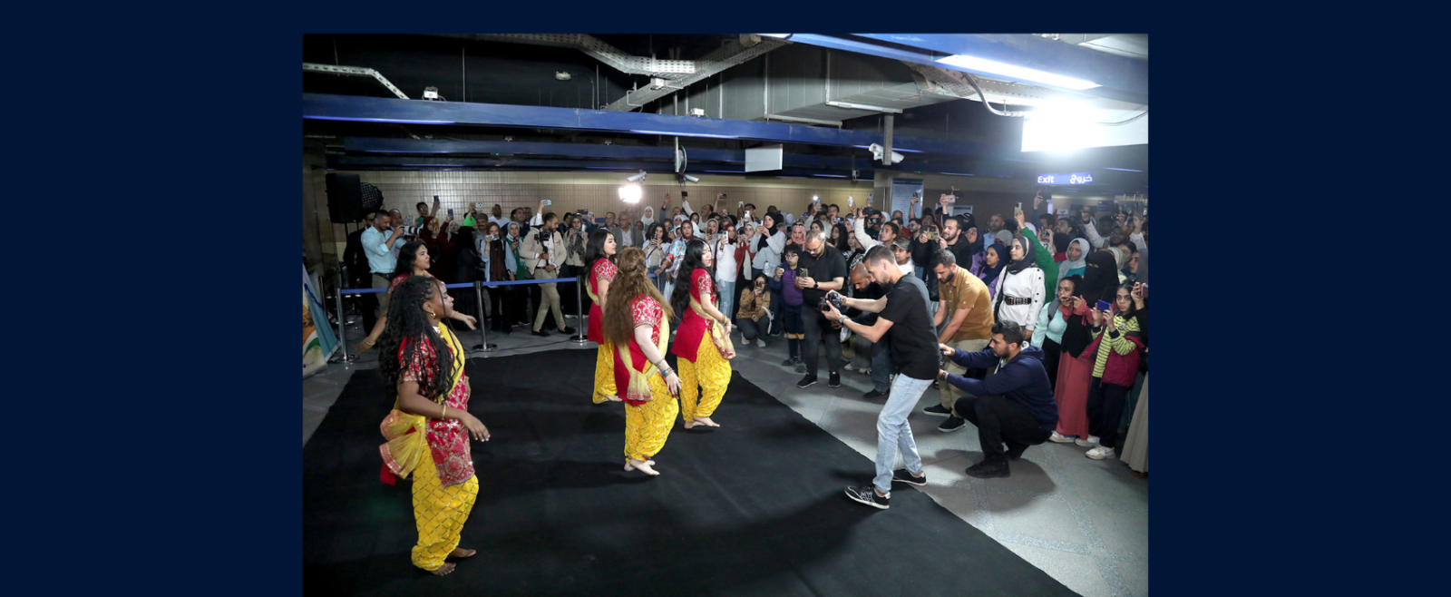 Indian cultural performance at Abbasiya  Metro Station (May 6, 2026)