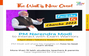 Pariksha Pe Charcha with Prime Minister Narendra Modi on 1 April 2022