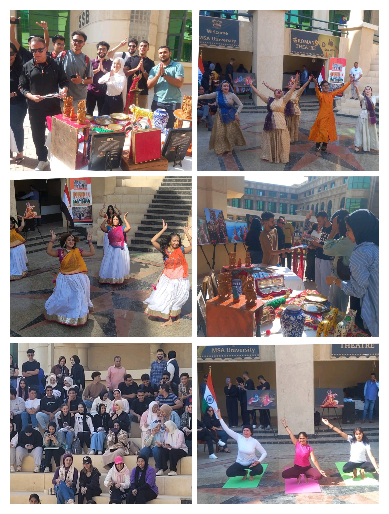 Glimpses of India Day cultural event at MSA University, Cairo on 19 ...