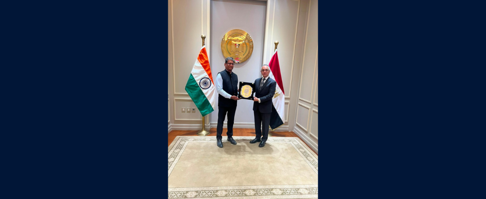 Ambassador Suresh Reddy met H.E. Judge Mahmoud Helmy El-Sherif, the Egyptian Minister of Justice