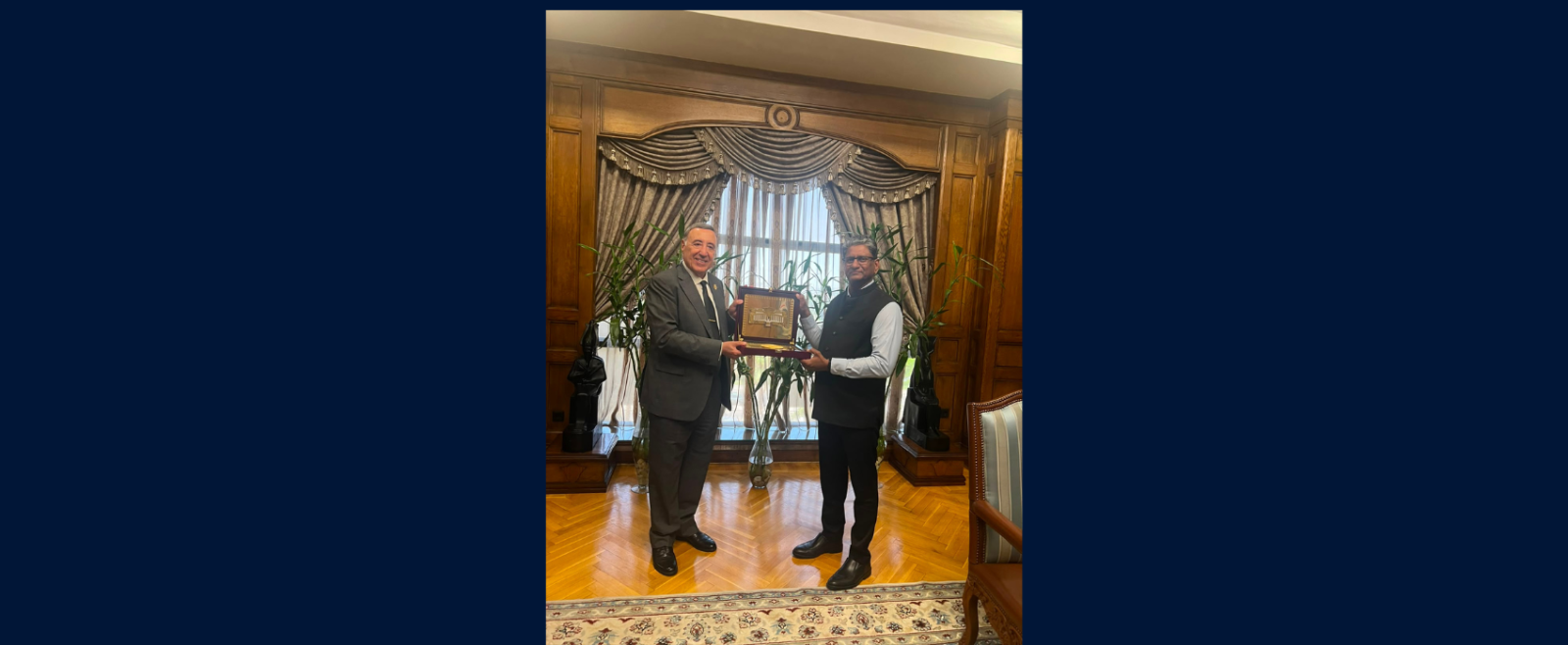 Ambassador Suresh Reddy met  H.E. Boulos Fahmy, President of the Supreme Constitutional Court of Egypt