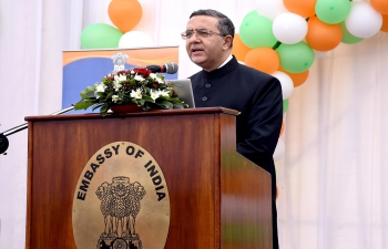 Flag Hoisting Ceremony at India House Cairo (15 August 2022)