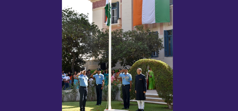 Flag Hoisting Ceremony at India House Cairo on 15 August 2022