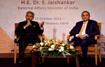 External Affairs Minister Dr. S. Jaishankar interacted with members of Indian diaspora in Egypt