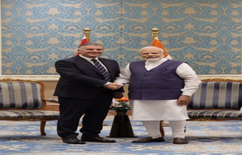 Prime Minister Shri Narendra Modi had a meeting with Mr. Hassan Allam, CEO of Hassan Allam Holding Company, in Cairo