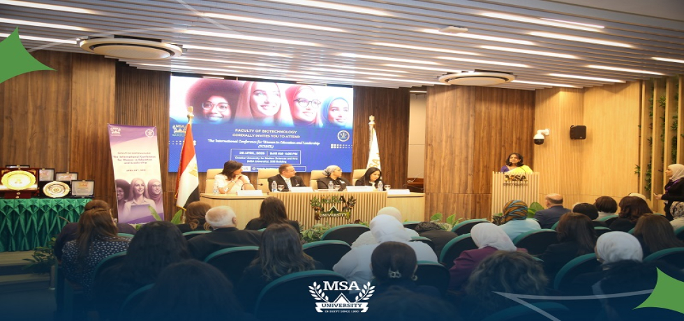  Cd'A Ms C Sushma delivers keynote at the International Conference for Women in Education and Leadership (ICWEL) hosted by the Faculty of Biotechnology, MSA University (30 April 2025)