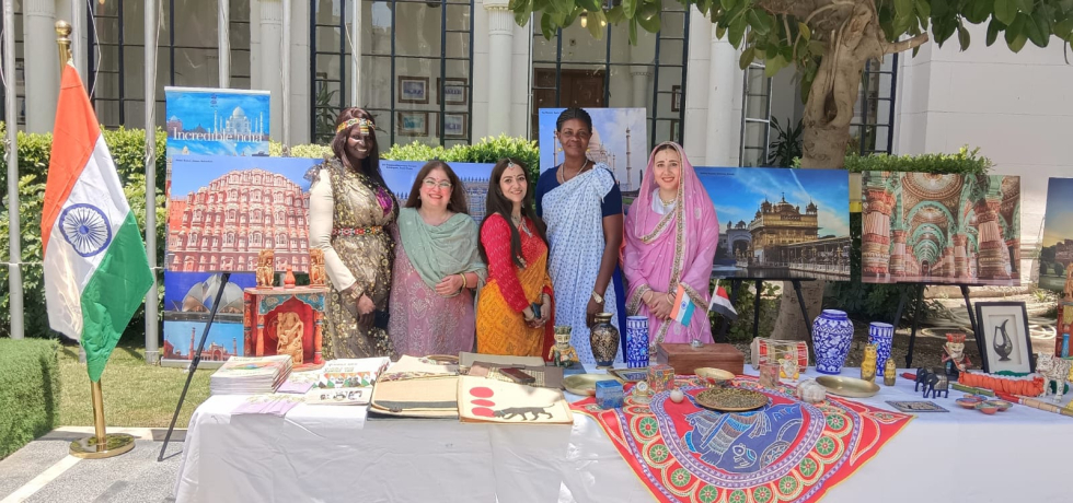 India's rich art and cultural heritage exhibition at at the League of Arab States Secretariat on the occasion of the World Day for Cultural Diversity for Dialogue and Development.  