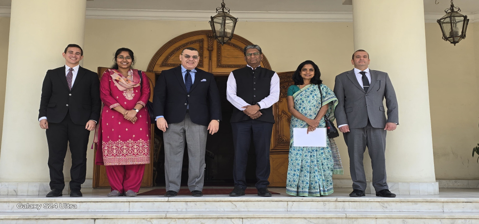 Shri Suresh K Reddy, Ambassador of India to Egypt met Ambassador Mr. Yasser Alawi, Asst. Foreign Minister and Head of Policy Planning & Head of Institute for Diplomatic Studies of Egypt.