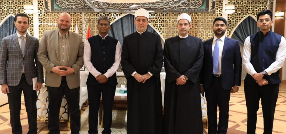 Ambassador Shri S K Reddy met His Eminence Dr. Nazir Mohamed Ayad, the Grand Mufti of Egypt, at Dar Al-Ifta